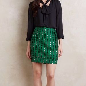 HD in Paris Green Embellished Mini Skirt